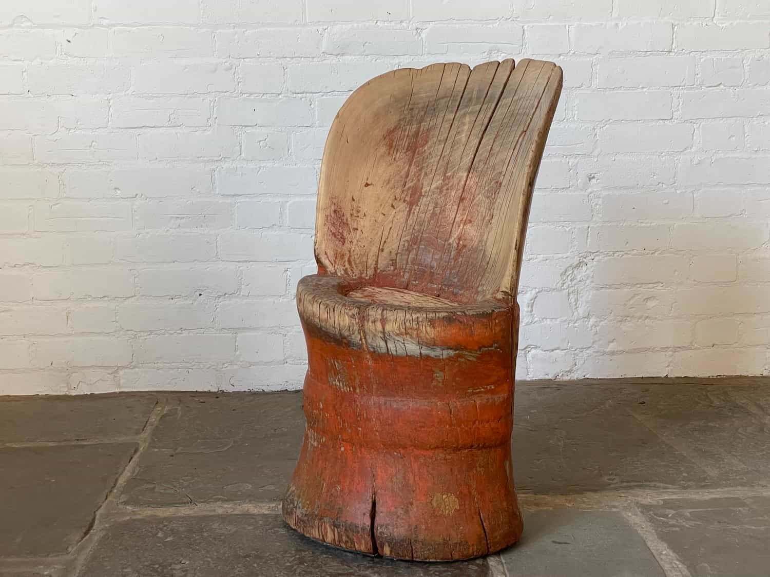 Swedish Folk Art Kubbstol